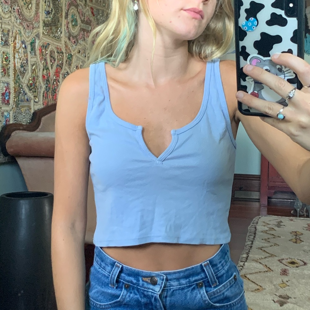 Brandy Melville light blue tank top